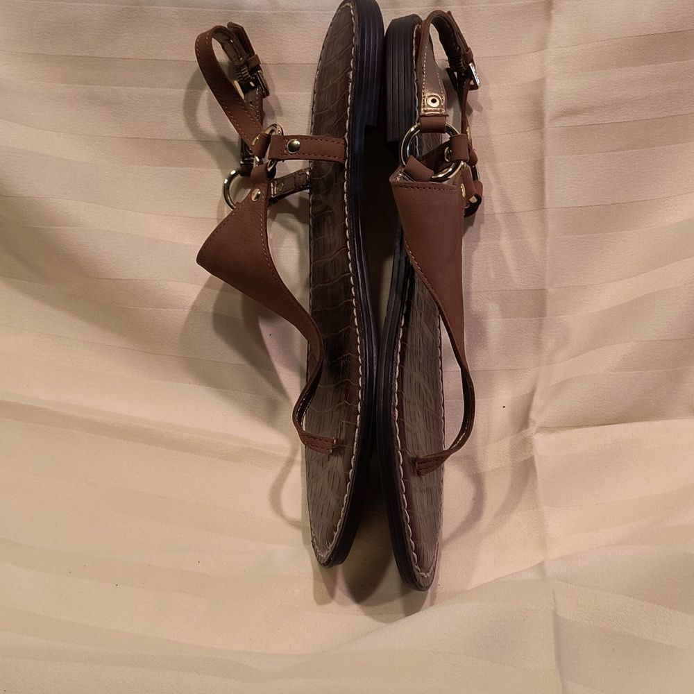Sam Edelman Brown Leather Sandals NWOT - Picture 2 of 5